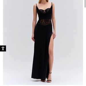 Patbo moonlight lace maxi dress
